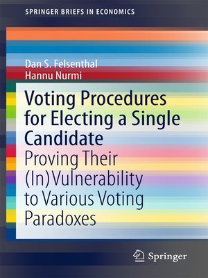 cover image of Voting Procedures for Electing a Single Candidate